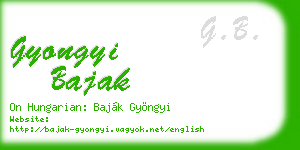 gyongyi bajak business card